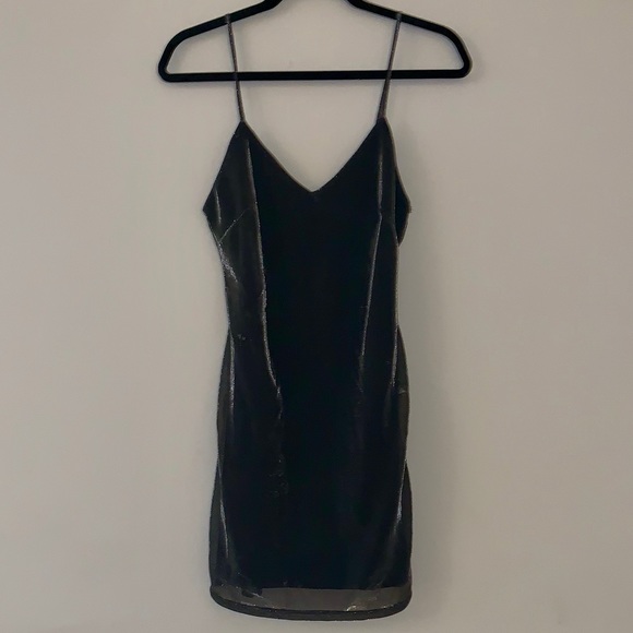 Forever 21 Dresses & Skirts - Forever 21 S Shimmery Gray Slip Dress
